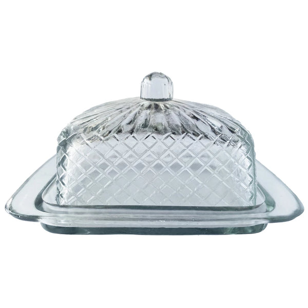Cut Glass Butter Dish - Madison's Niche 