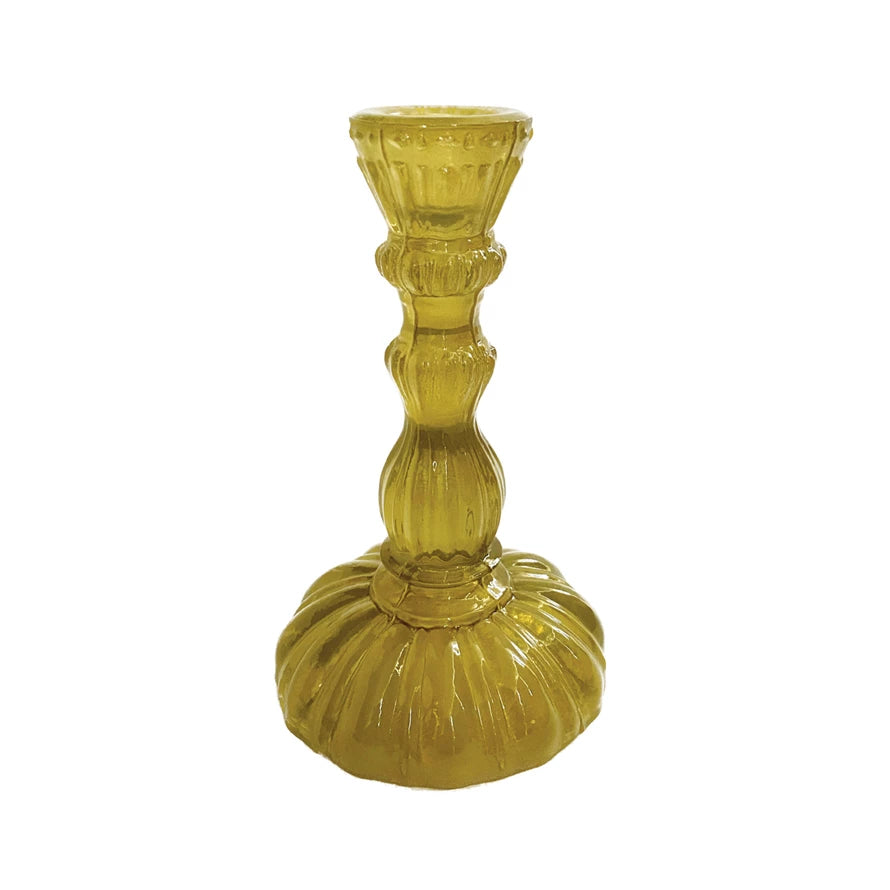 Chartreuse Taper Holder - Madison's Niche 