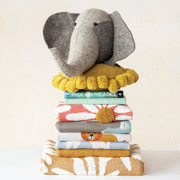 Knit Baby Blanket with Dogs - Madison's Niche 