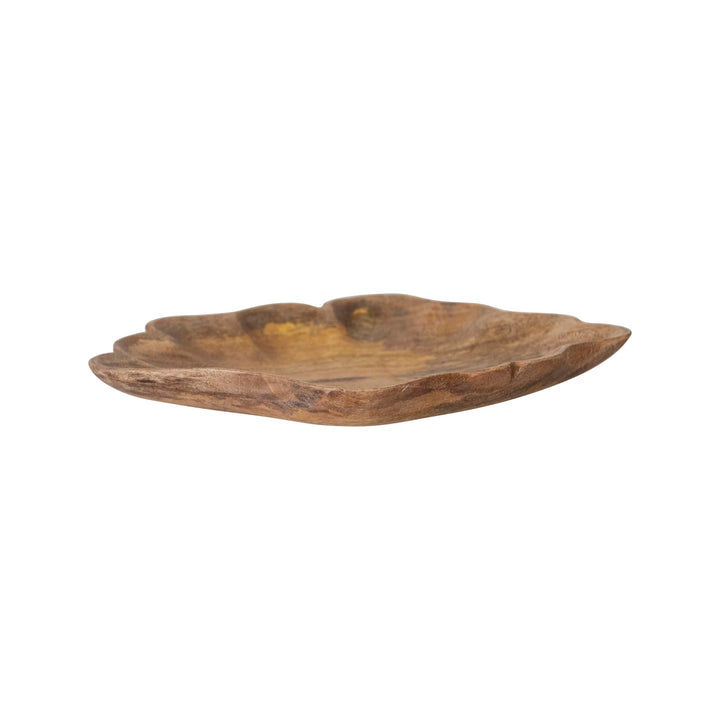 Wood Scalloped Bowl