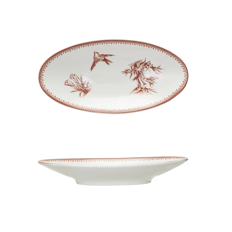 Vintage Bird Print Plate - Madison's Niche 