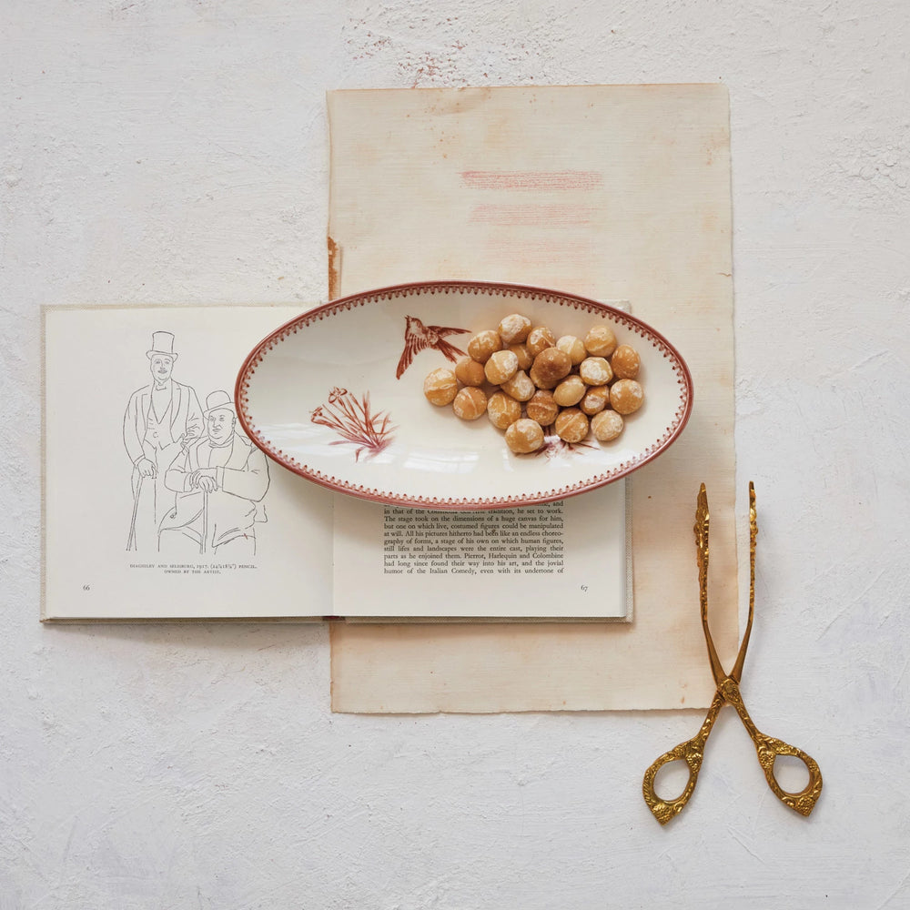 Vintage Bird Print Plate - Madison's Niche 