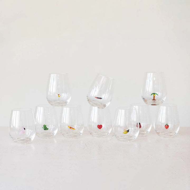 Wine Glass with Figure