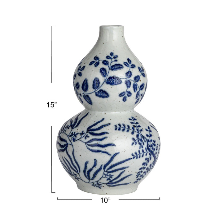 Blue & White Bubble Vase