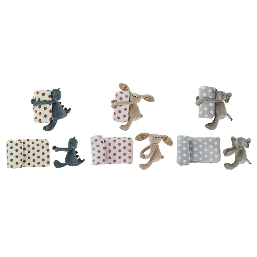 Plush Animal & Blanket Set - Madison's Niche 