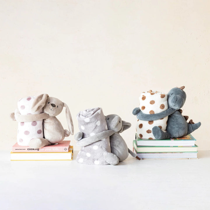 Plush Animal & Blanket Set