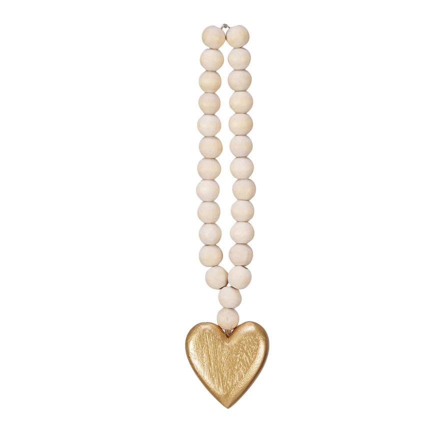 Bead Garland with Heart - Madison's Niche 