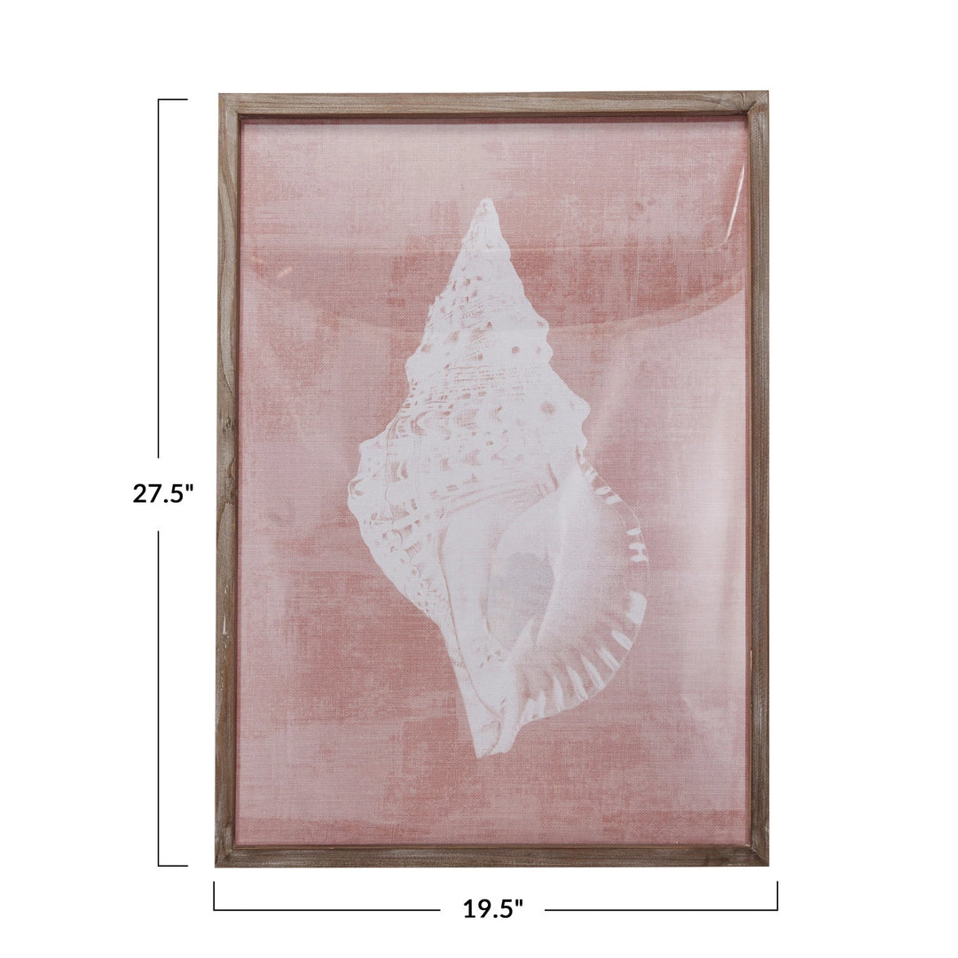 20x28 Conch Shell Wall Art