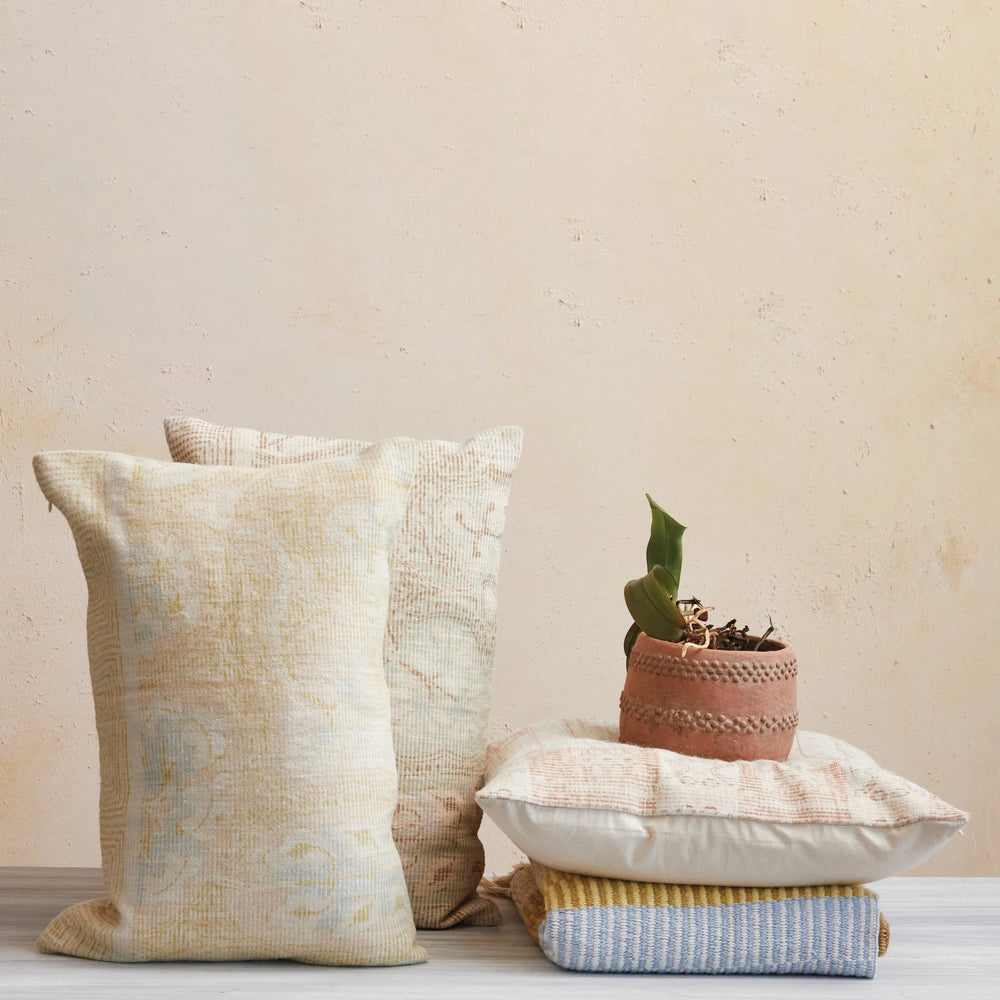Chenille Print Lumbar Pillow - Madison's Niche 
