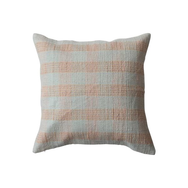 Pink & Tan Plaid 20" Pillow Madison's Niche 