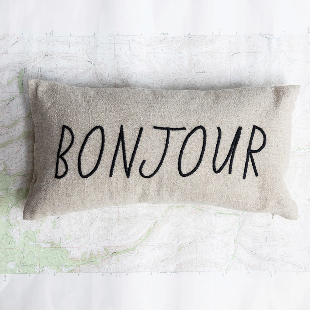 Bonjour Pillow - Madison's Niche 