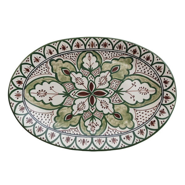 Brown & Green Platter Madison's Niche 