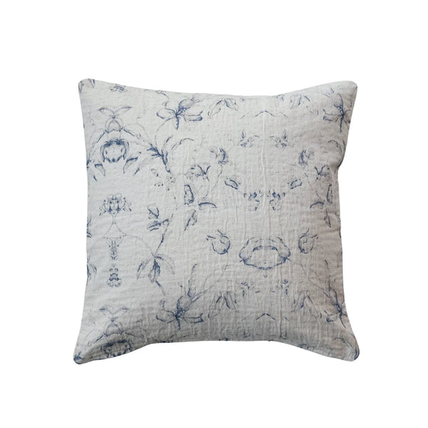 18" Blue Print Pillow Madison's Niche 