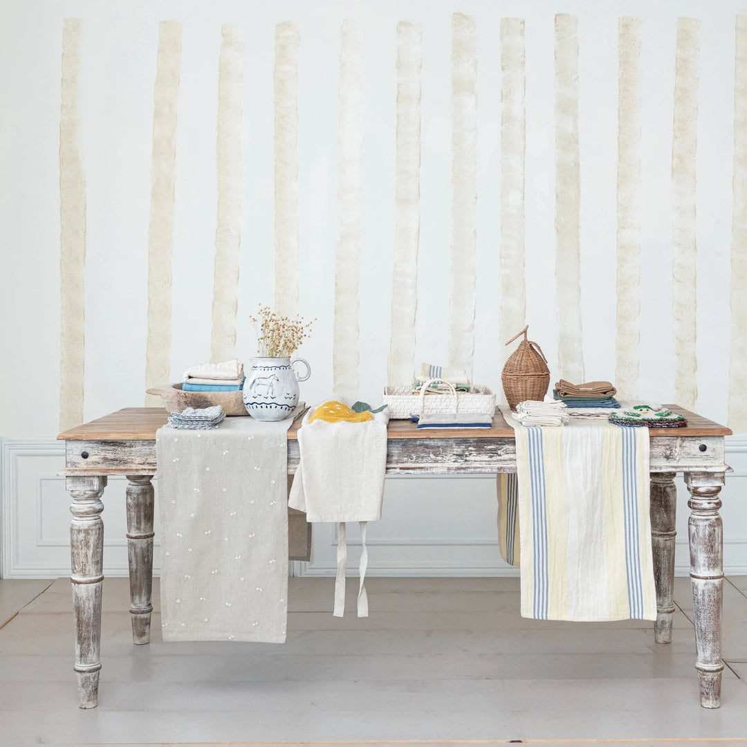 Table Runner with Flowers