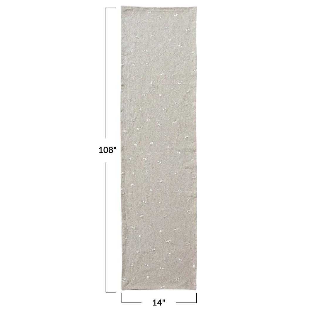 Table Runner with Flowers