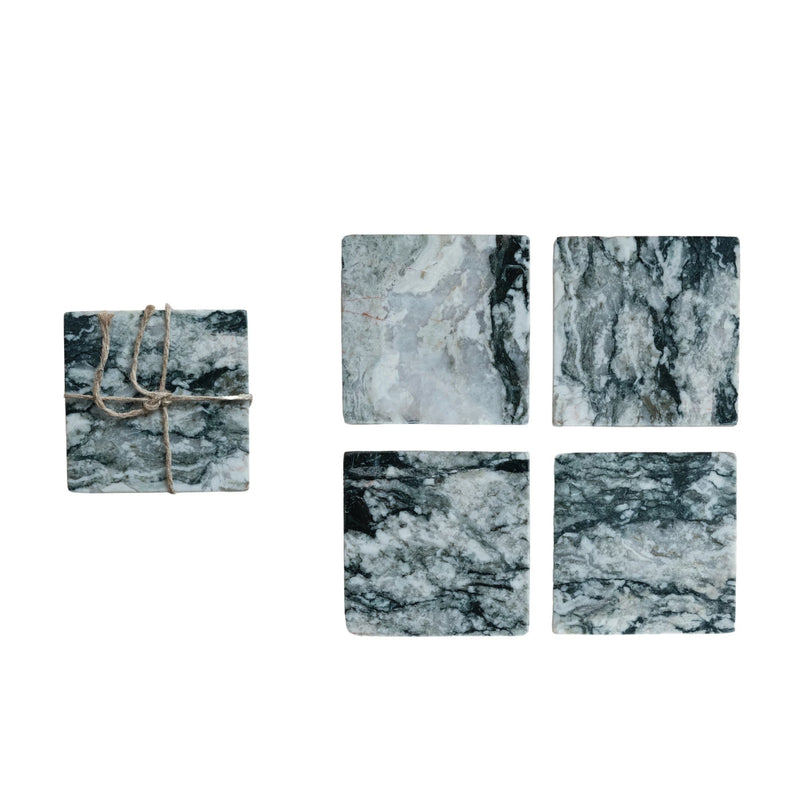 Set of 4 Marble Coasters