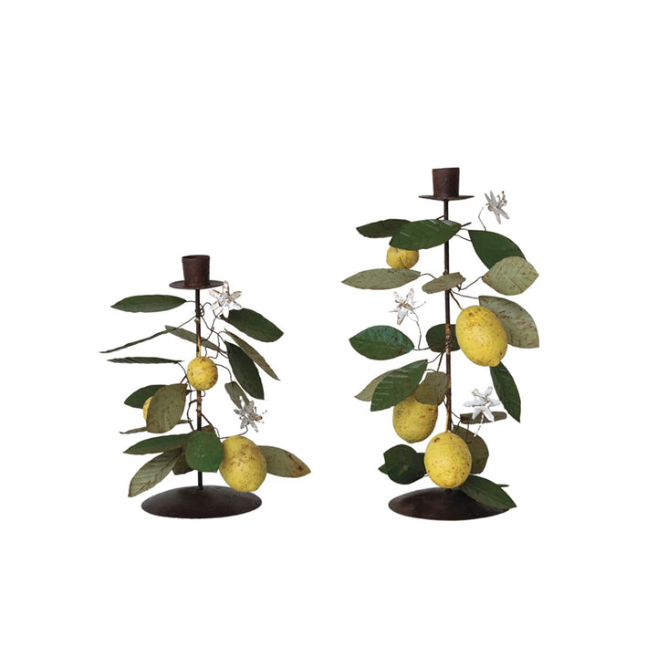 Vintage Lemon Taper Holder