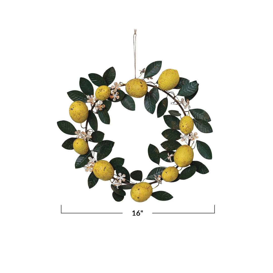 Vintage Lemon Wreath