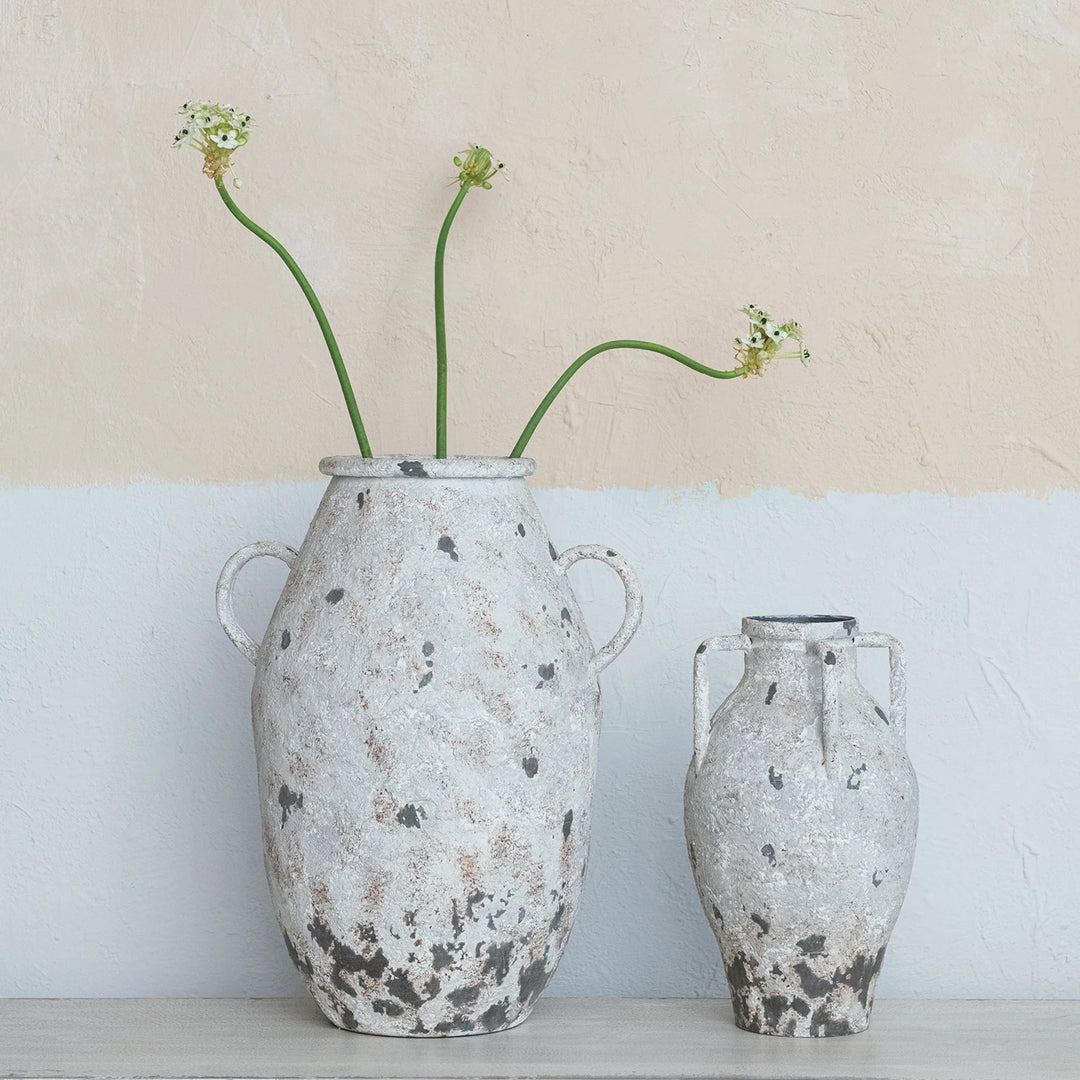 Metal Urn with Handles