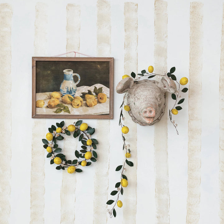 Lemon Glass Framed Art