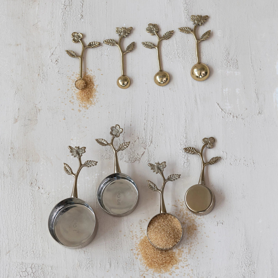 Set of 4 Stainless Steel Measuring Cups