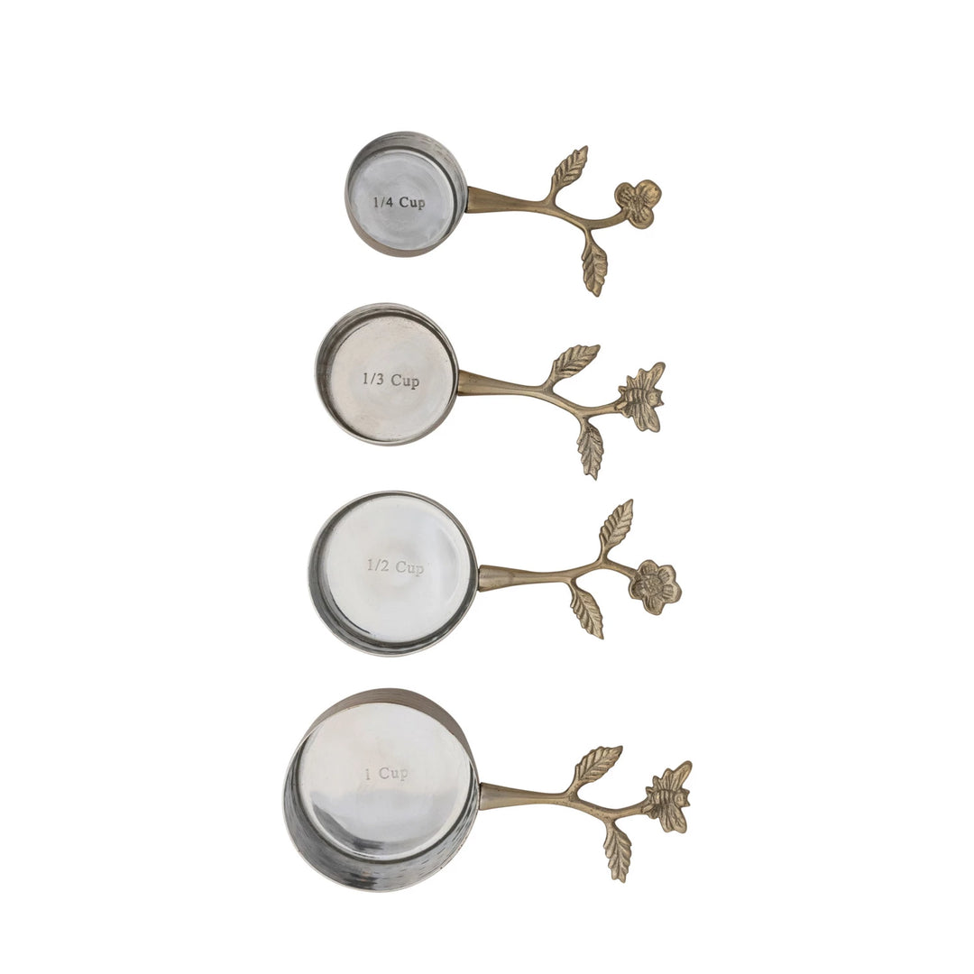 Set of 4 Stainless Steel Measuring Cups