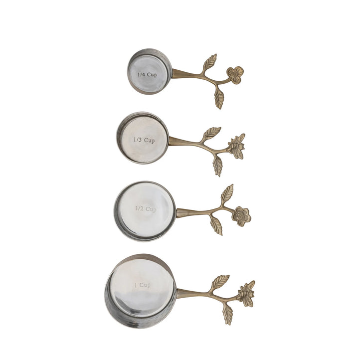 Set of 4 Stainless Steel Measuring Cups