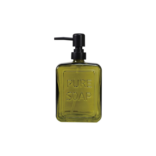 Olive Glass Soap Pump Madison's Niche 