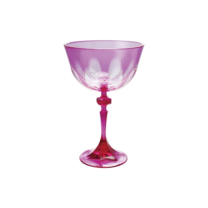 Fuchsia Acrylic Wine Glass