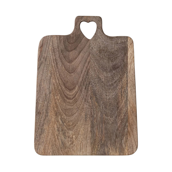 Heart Cut-Out Handle Wood Board Madison's Niche 