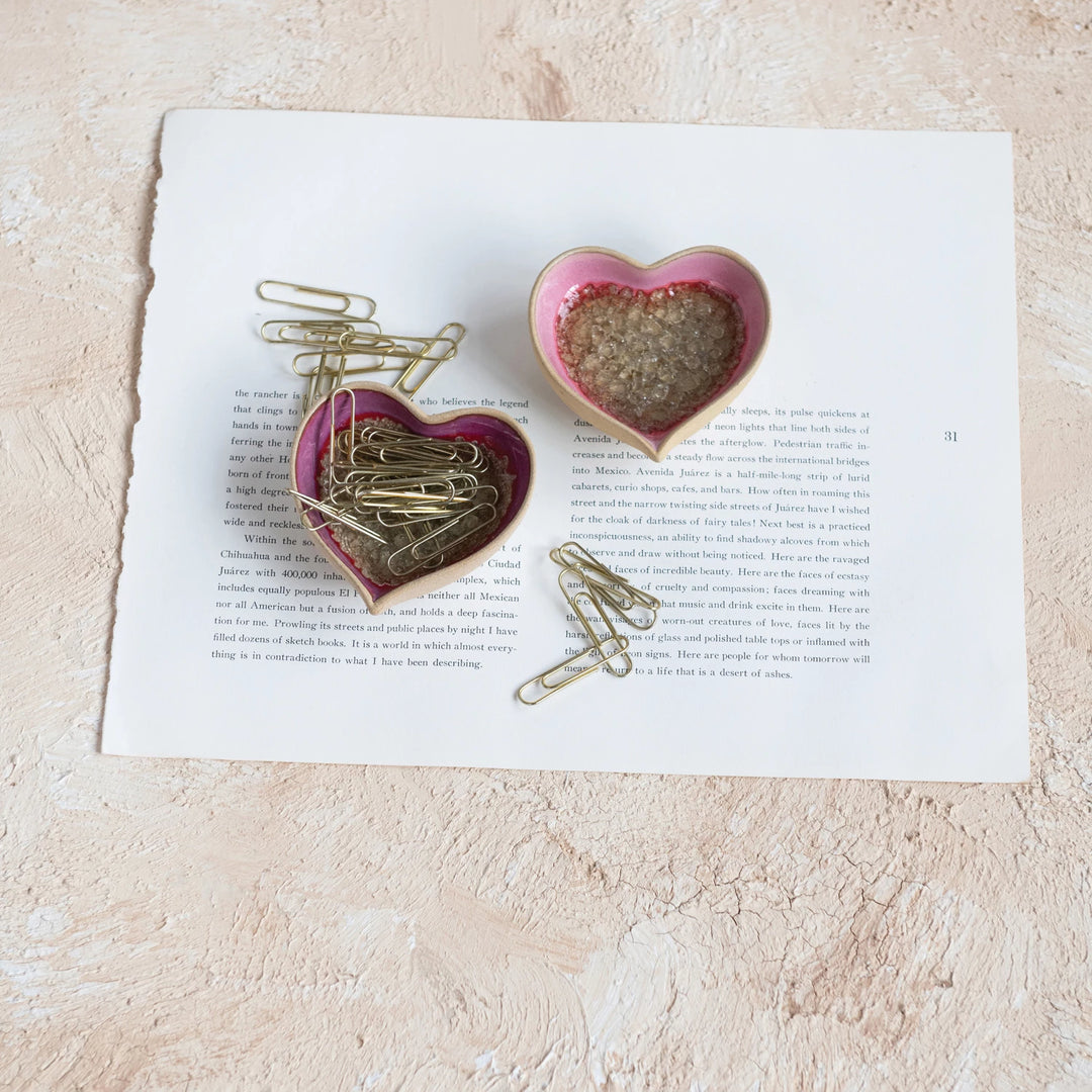 Pink Heart Dish