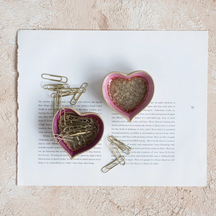 Pink Heart Dish