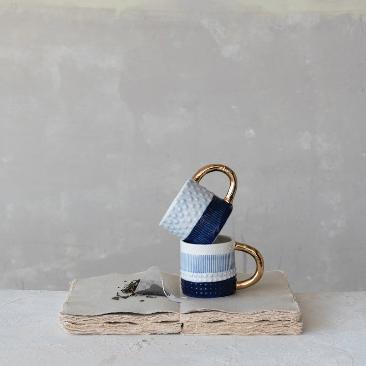Mug with Gold Handle