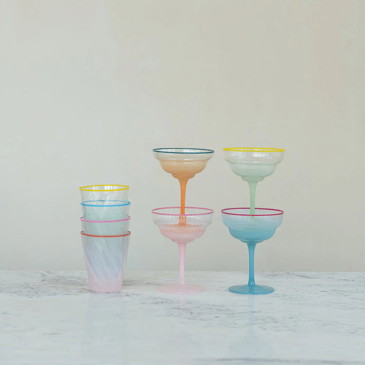 Twisted Ombre Glass