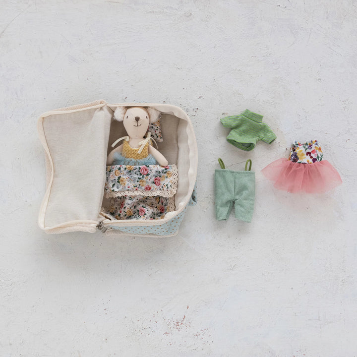 Bear Suitcase With Outfits