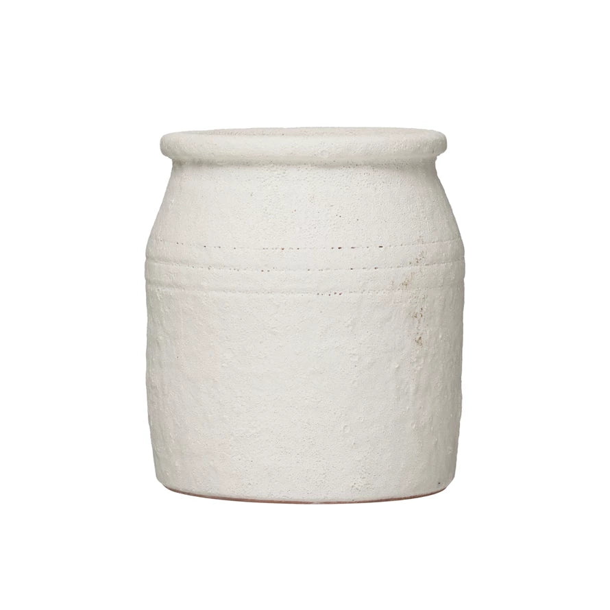 Distressed Coarse Terracotta Crock - Madison&