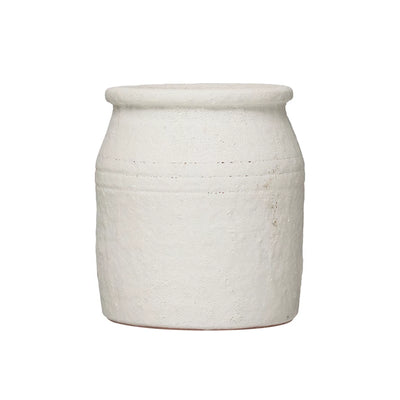 Distressed Coarse Terracotta Crock - Madison's Niche 