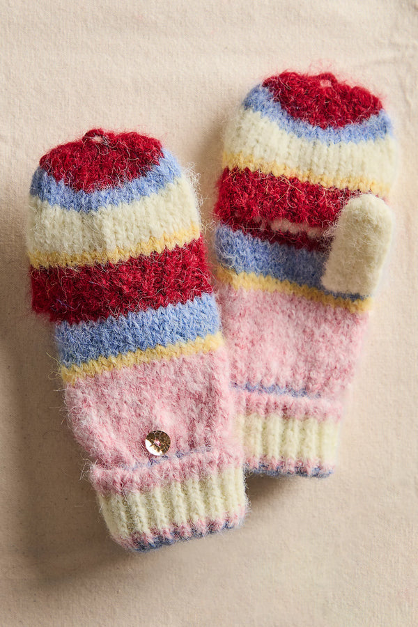 Super Stripe Gloves in Ivory Madison's Niche 