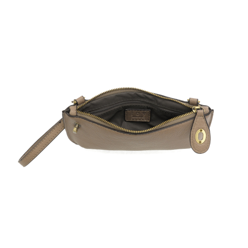 Mini Crossbody Wristlet in Mushroom
