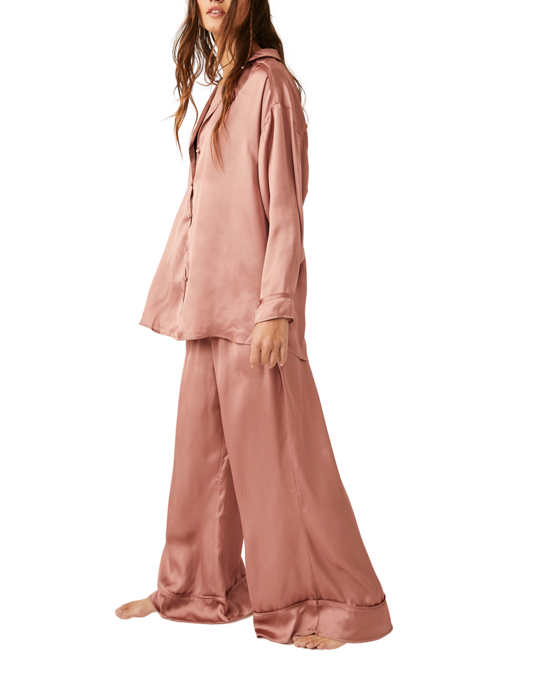 Dreamy Days Pajama Set in Smoke Rose - Madison's Niche 