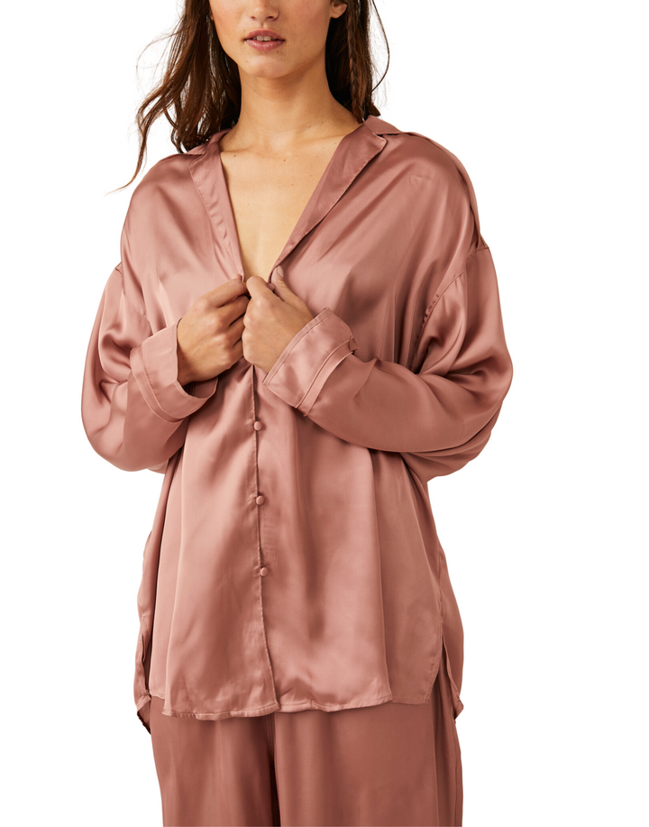 Dreamy Days Pajama Set in Smoke Rose - Madison's Niche 