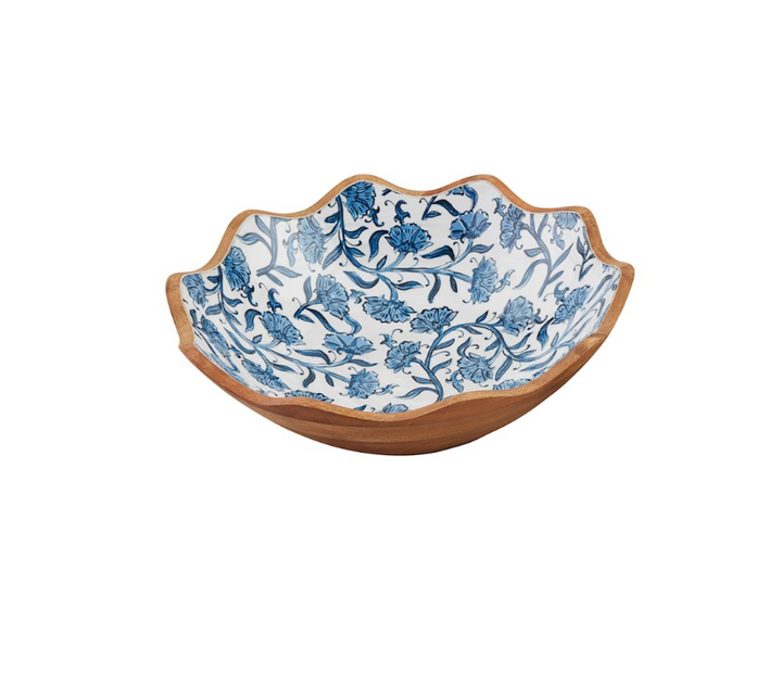 BLOCK PRINT ENAMEL BOWL