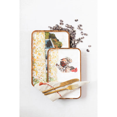 Enameled Wood Farmhouse Tray - Madison's Niche 