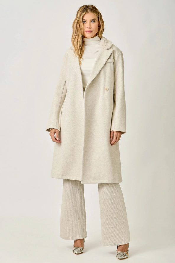 Fur Collar Long Coat Madison's Niche 