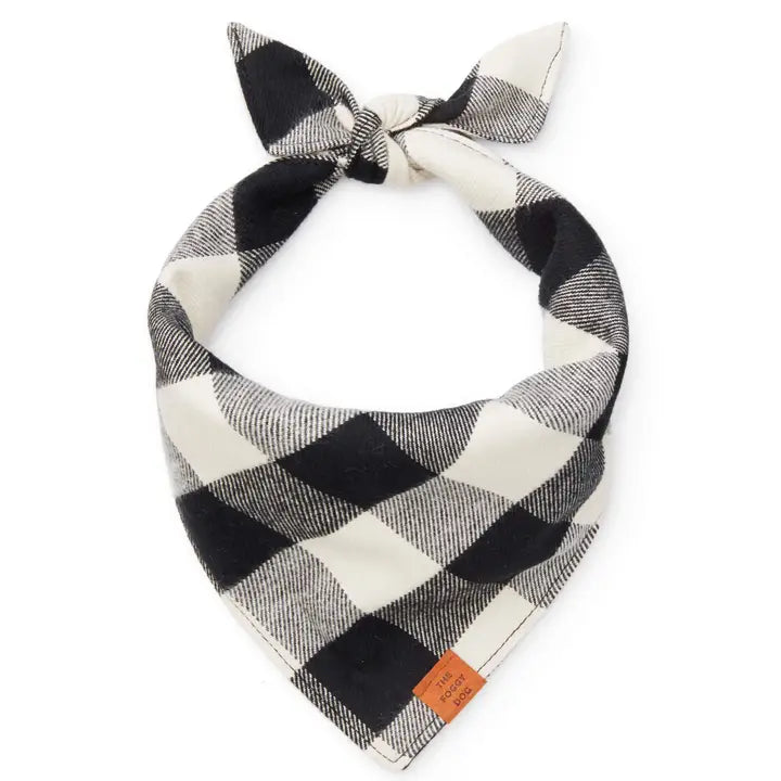 Black & White Check Bandana - Madison's Niche 