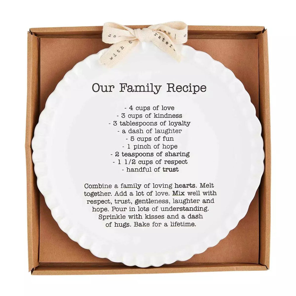 Family Recipe Plate - Madison&
