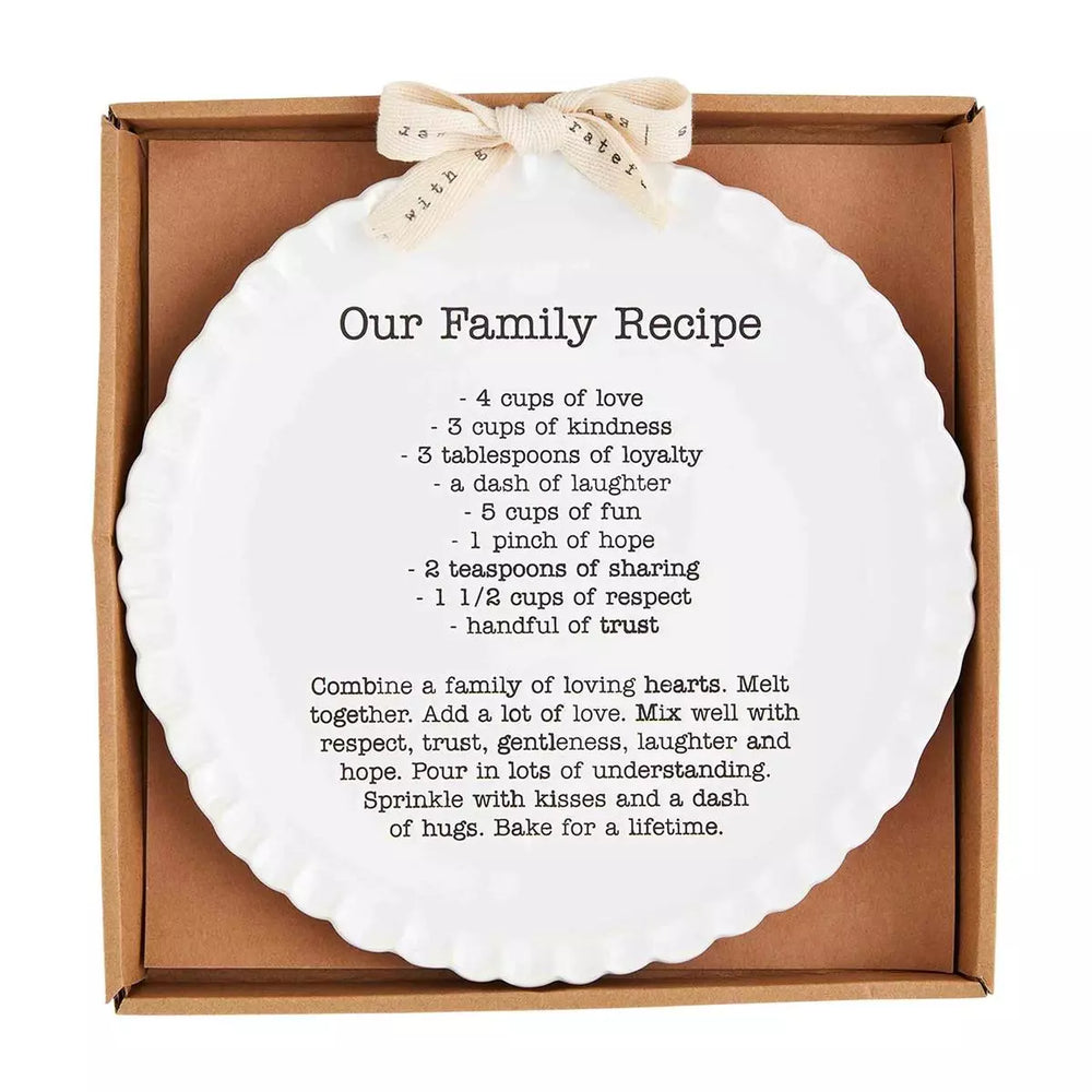 Family Recipe Plate - Madison&