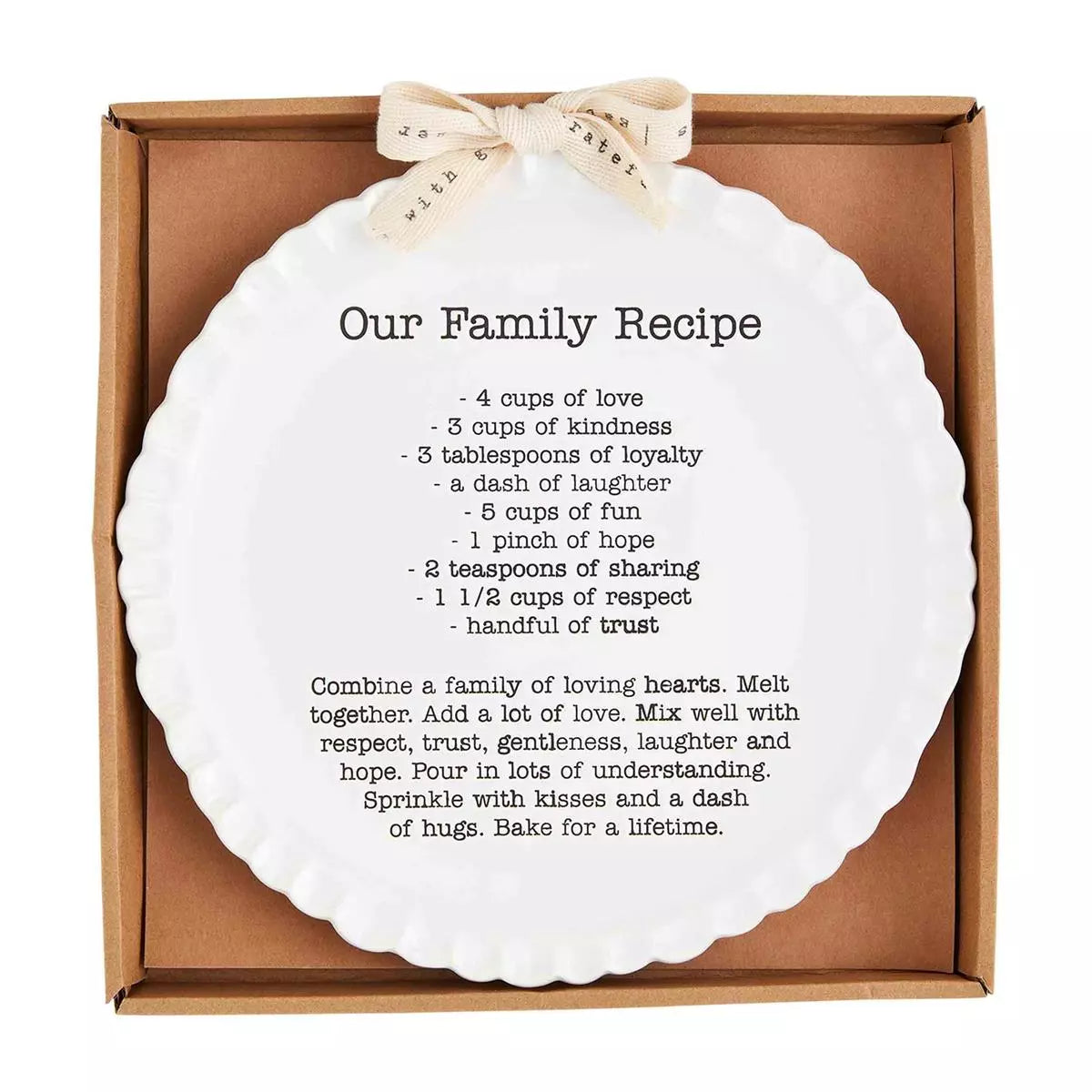 Family Recipe Plate - Madison's Niche 
