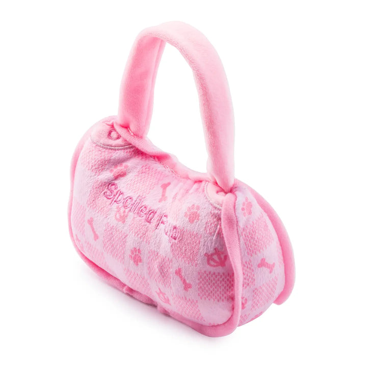 Pink Check Chewy Vuiton Handbag
