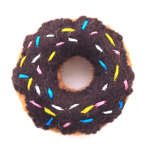 Chocolate Donut Cat Toy Madison's Niche 